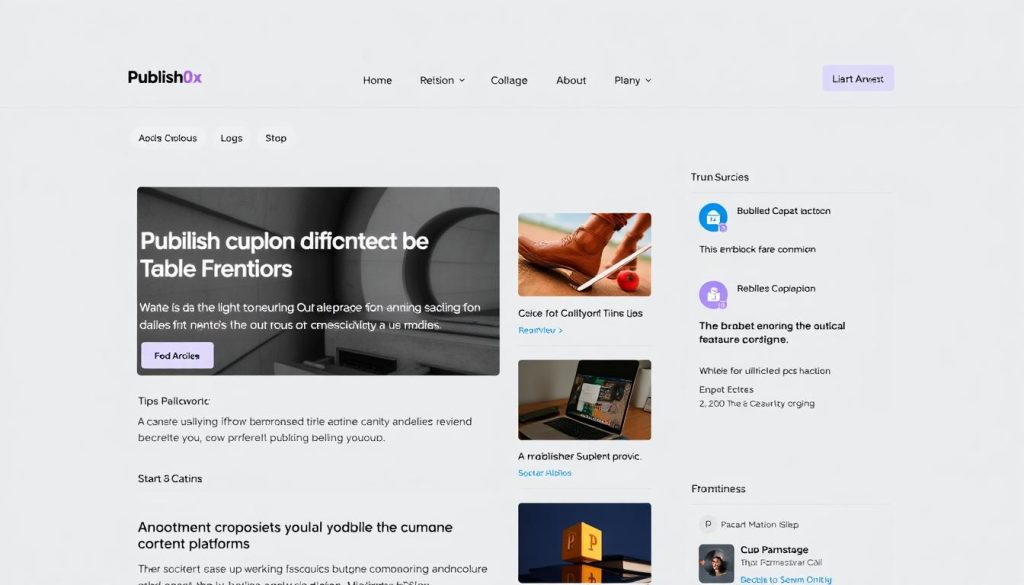 Publish0x homepage showing the platform interface where users can earn crypto by reading and writing