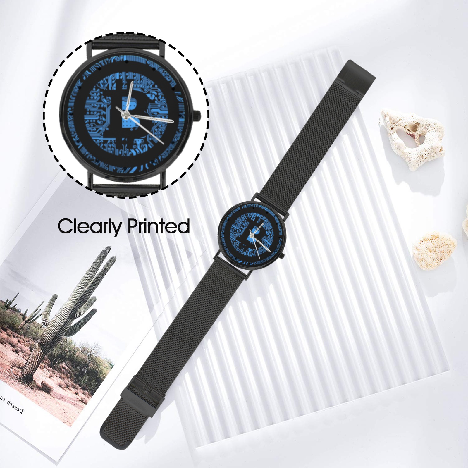 Bitcoin Stainless Steel Women's Watch - Image 3