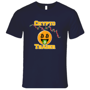 Navy Blue Crypto Trader T-Shirt – Premium Cotton Tee for Investors, Day Traders & Blockchain Enthusiasts